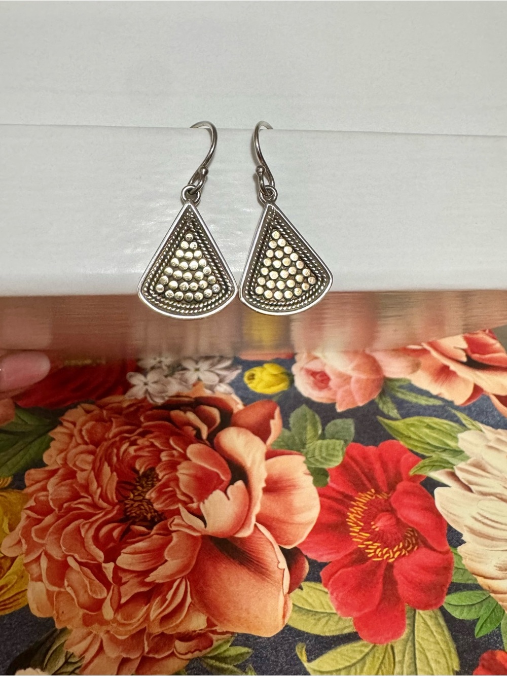 Anna Beck Classic Triangle Drop Earrings - Gold & Silver